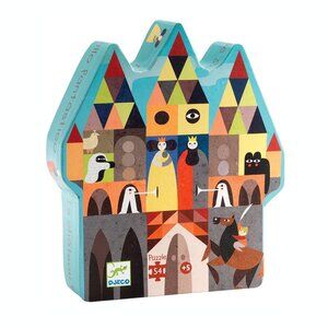 DJECO - Silhouette Puzzle - The Fantastic Castle Jigsaw Puzzle 54 pieces